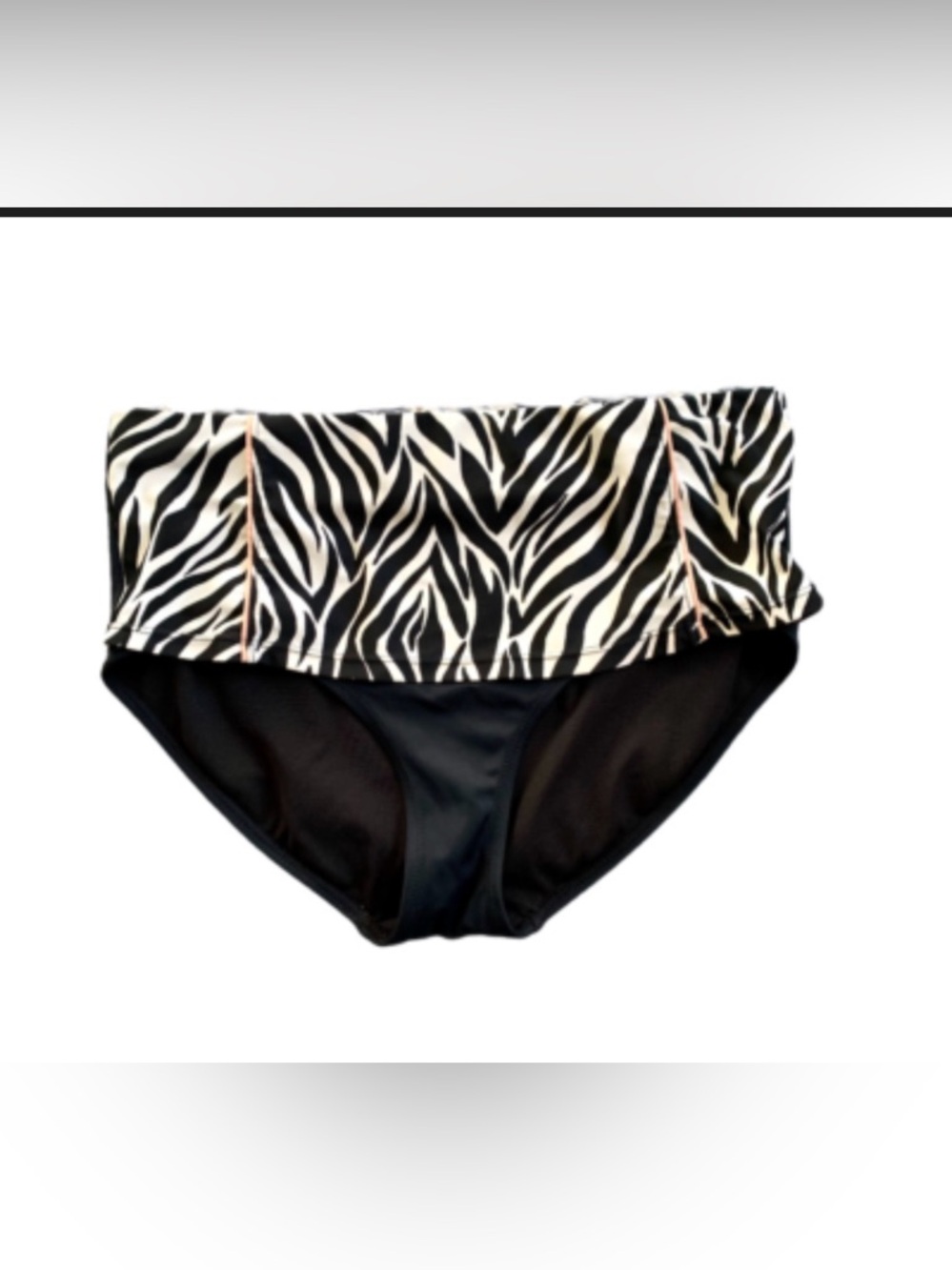 JACLYN SMITH Black High-Waist Bikini Bottom